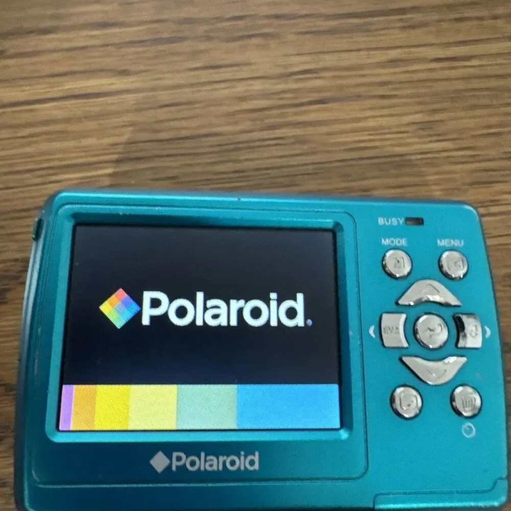 Polaroid A800 8MP Compact Digital Camera Blue 3x Optical Zoom LCD Screen Tested